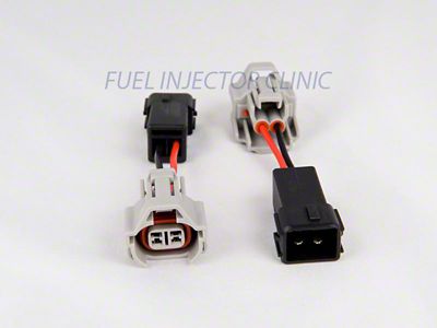 Fuel Injector Clinic Set of 4 female to Honda OBD2 male injector plug adaptors - PADPDtoH4