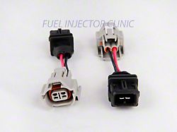 Fuel Injector Clinic Set of 4 female to Jetronic/EV1 Adapter male injector plug adaptors - PADPDtoJ4
