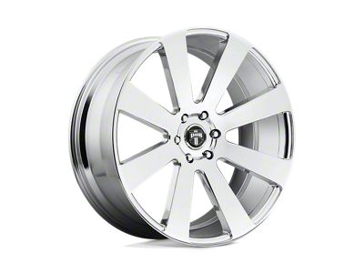 DUB 8-Ball Chrome Plated 4-Wheel Kit; 24x10; 20mm Offset