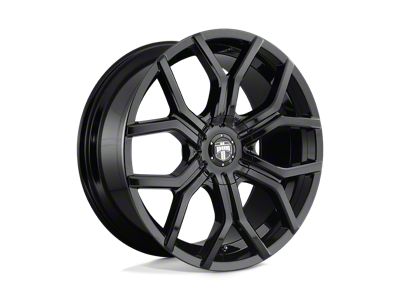 DUB Royalty Gloss Black 4-Wheel Kit; 22x9.5; 30mm Offset; 6x135/6x139.7mm Bolt Pattern; 87.10mm Hub Bore