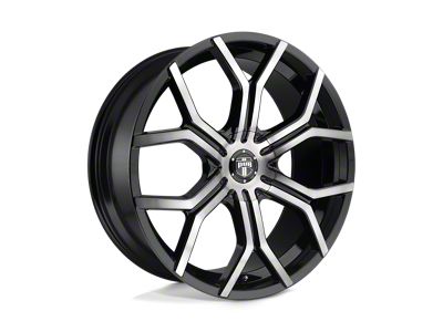 DUB Royalty Gloss Machined Double Dark Tint 4-Wheel Kit; 24x9.5; 30mm Offset