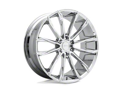 DUB Clout Chrome Plated 4-Wheel Kit; 24x10; 30mm Offset; 6x139.7mm Bolt Pattern; 106.10mm Hub Bore