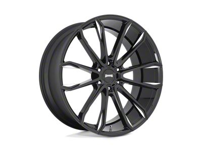 DUB Clout Gloss Black Milled 4-Wheel Kit; 24x10; 30mm Offset