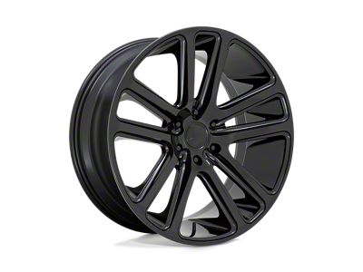 DUB Flex Gloss Black 4-Wheel Kit; 24x10; 30mm Offset; 6x135mm Bolt Pattern; 87.10mm Hub Bore