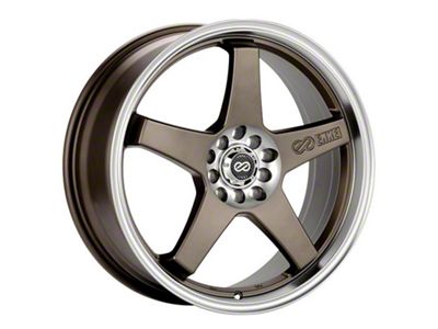 Enkei EV5 Bronze with Machined Lip 4-Wheel Kit; 17x7; 45mm Offset