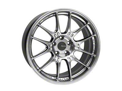 Enkei GTC02 Hyper Silver 4-Wheel Kit; 18x9; 25mm Offset; 5x112mm Bolt Pattern; 66.50mm Hub Bore