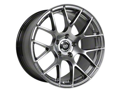 Enkei Raijin Hyper Silver 4-Wheel Kit; 18x8; 38mm Offset