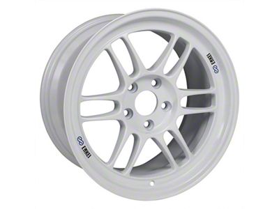 Enkei RPF1 Pearl White 4-Wheel Kit; 17x9; 35mm Offset; 5x114.3mm Bolt Pattern; 73mm Hub Bore