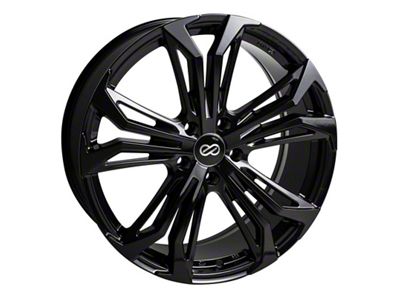 Enkei Vortex 5 Gloss Black 4-Wheel Kit; 17x7.5; 40mm Offset