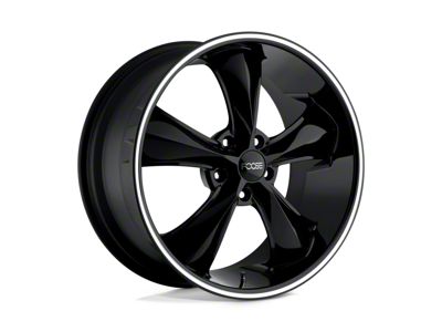 Foose Legend Gloss Black Milled 4-Wheel Kit; 20x10; 0mm Offset