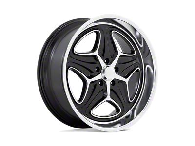 Foose Merlot Gloss Black Machined 4-Wheel Kit; 22x9; 15mm Offset
