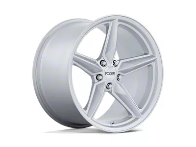 Foose CF8 Gloss Silver 4-Wheel Kit; 19x9.5; 30mm Offset