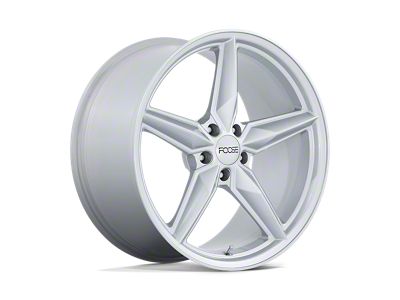 Foose CF8 Gloss Silver 4-Wheel Kit; 20x10; 35mm Offset