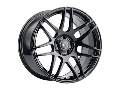 Forgestar F14 Gloss Black 4-Wheel Kit; 19x13; 62mm Offset; 6x114.3mm Bolt Pattern; 71.50mm Hub Bore