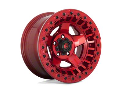 Fuel Wheels Warp Beadlock Candy Red 4-Wheel Kit; 17x9; -15mm Offset; 5x127mm Bolt Pattern; 71.50mm Hub Bore