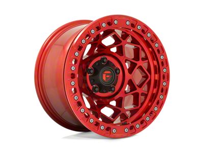 Fuel Wheels Unit Beadlock Candy Red 4-Wheel Kit; 17x9; -15mm Offset