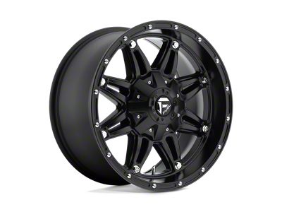 Fuel Wheels Hostage Matte Black 4-Wheel Kit; 17x9; -12mm Offset