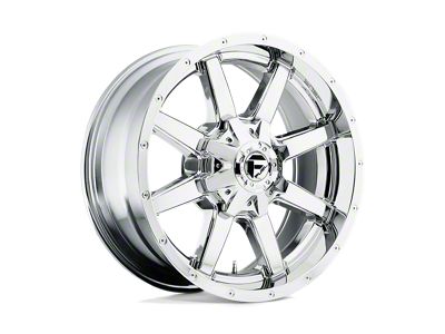 Fuel Wheels Maverick Chrome 4-Wheel Kit; 20x9; 20mm Offset; 6x135/6x139.7mm Bolt Pattern; 106.10mm Hub Bore