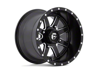 Fuel Wheels Maverick Matte Black Milled 4-Wheel Kit; 15x10; 0mm Offset
