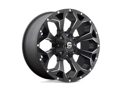 Fuel Wheels Assault Satin Black Milled 4-Wheel Kit; 20x9; 20mm Offset; 6x135/6x139.7mm Bolt Pattern; 106.10mm Hub Bore
