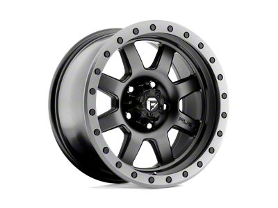 Fuel Wheels Trophy Matte Black with Anthracite Ring 4-Wheel Kit; 17x8.5; -6mm Offset