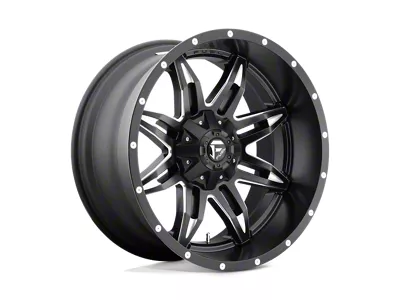 Fuel Wheels Lethal Satin Black Milled 4-Wheel Kit; 20x9; 20mm Offset