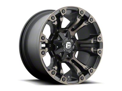 Fuel Wheels Vapor Matte Black Double Dark Tint 4-Wheel Kit; 17x9; 20mm Offset; 6x139.7mm Bolt Pattern; 106.10mm Hub Bore