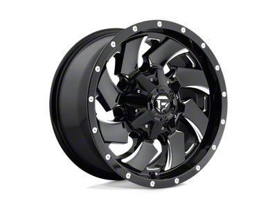 Fuel Wheels Cleaver Gloss Black Milled 4-Wheel Kit; 18x9; 20mm Offset