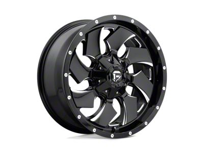 Fuel Wheels Cleaver Gloss Black Milled 4-Wheel Kit; 20x9; 20mm Offset; 6x135/6x139.7mm Bolt Pattern; 106.10mm Hub Bore