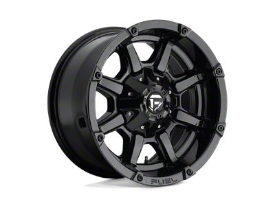 Fuel Wheels Coupler Gloss Black 4-Wheel Kit; 17x9; -12mm Offset; 6x135/6x139.7mm Bolt Pattern; 106.10mm Hub Bore