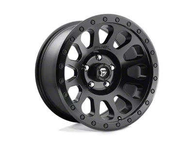 Fuel Wheels Vector Matte Black 4-Wheel Kit; 17x9; -12mm Offset