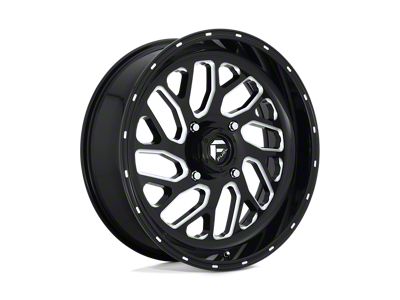 Fuel Wheels Triton Gloss Black Milled 4-Wheel Kit; 20x7; 13mm Offset