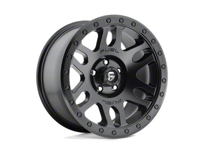 Fuel Wheels Recoil Matte Black 4-Wheel Kit; 18x9; 1mm Offset