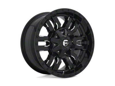 Fuel Wheels Sledge Gloss Black Milled 4-Wheel Kit; 18x9; 20mm Offset