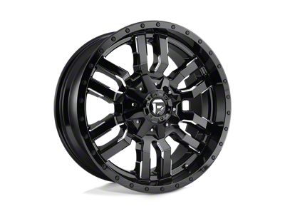 Fuel Wheels Sledge Gloss Black Milled 4-Wheel Kit; 22x12; -44mm Offset; 8x170mm Bolt Pattern; 125.10mm Hub Bore