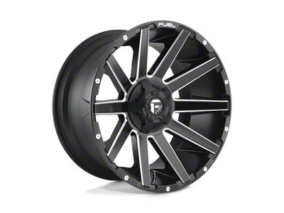 Fuel Wheels Contra Matte Black Milled 4-Wheel Kit; 20x9; 20mm Offset