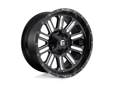Fuel Wheels Hardline Gloss Black Milled 4-Wheel Kit; 20x10; -18mm Offset