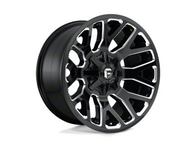 Fuel Wheels Warrior Gloss Black Milled 4-Wheel Kit; 20x10; -18mm Offset