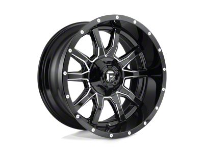 Fuel Wheels Vandal Gloss Black Milled 4-Wheel Kit; 20x10; -18mm Offset