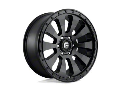 Fuel Wheels Tactic Matte Black 4-Wheel Kit; 20x9; 20mm Offset; 6x139.7mm Bolt Pattern; 108mm Hub Bore