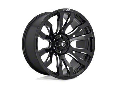 Fuel Wheels Blitz Gloss Black Milled 4-Wheel Kit; 20x8.25; -202mm Offset