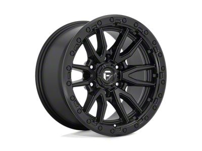 Fuel Wheels Rebel Matte Black 4-Wheel Kit; 17x9; -12mm Offset