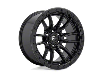 Fuel Wheels Rebel Matte Black 4-Wheel Kit; 20x10; -18mm Offset