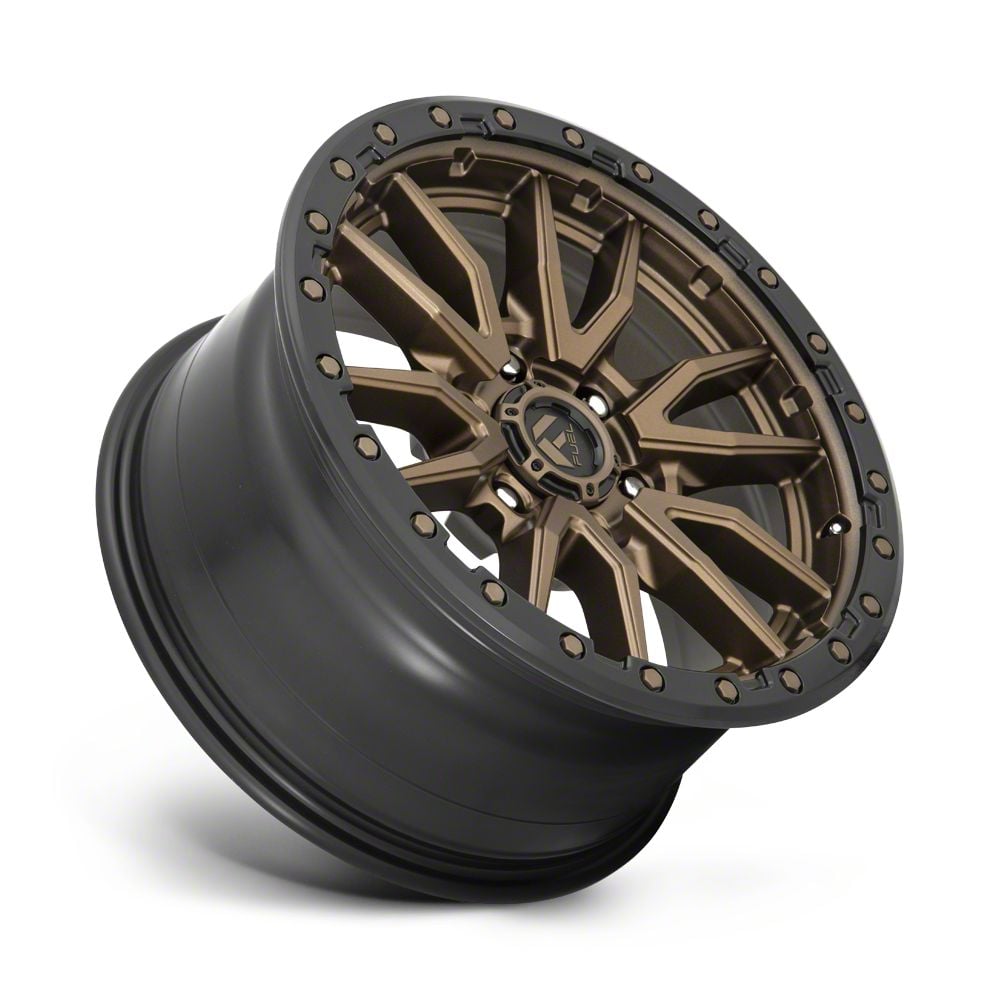 Fuel Wheels Throtl Rebel Matte Bronze with Black Bead Ring 4