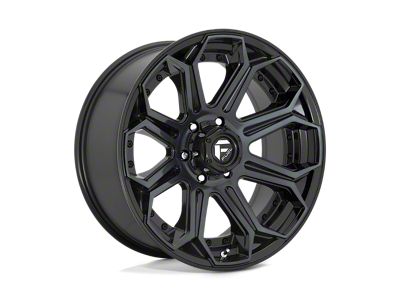Fuel Wheels Siege Gloss Machined Double Dark Tint 4-Wheel Kit; 20x9; 20mm Offset