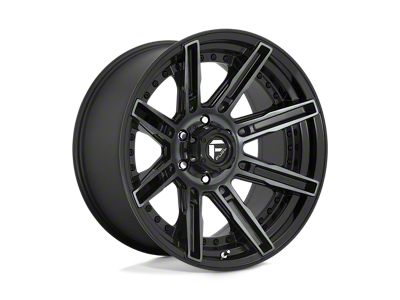 Fuel Wheels Rogue Gloss Machined Double Dark Tint 4-Wheel Kit; 20x10; -18mm Offset
