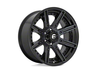 Fuel Wheels Rogue Gloss Machined Double Dark Tint 4-Wheel Kit; 20x9; 1mm Offset
