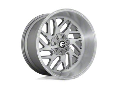 Fuel Wheels Triton Platinum Brushed Gunmetal with Tinted Clear 4-Wheel Kit; 20x12; -43mm Offset