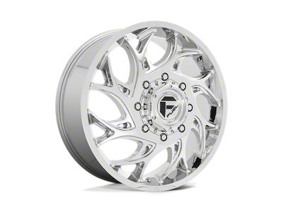 Fuel Wheels Runner Chrome 4-Wheel Kit; 22x8.25; 105mm Offset; 8x210mm Bolt Pattern; 154.30mm Hub Bore