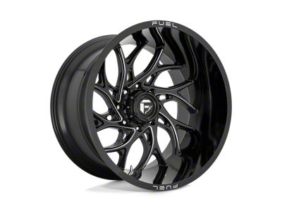 Fuel Wheels Runner Gloss Black Milled 4-Wheel Kit; 20x8.25; -246mm Offset
